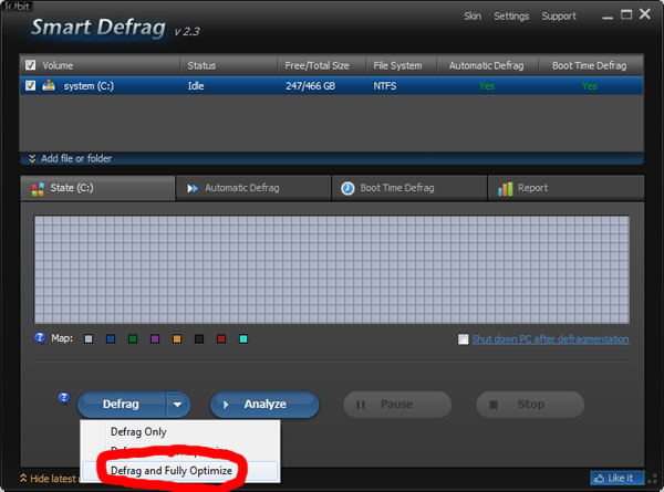 Defrag And Fully Optimise