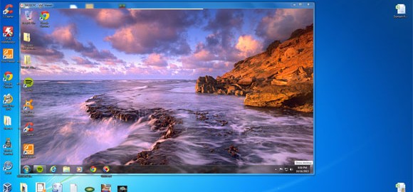Remote desltop running on main desktop