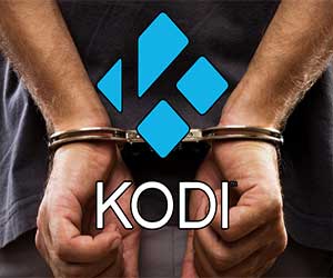 Kodi Logo with handcuffs
